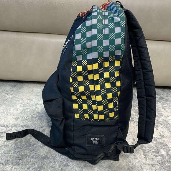 VANS x Harry Potter Hogwarts Backpack Black Multi House Colors School Unisex - Picture 9 of 16